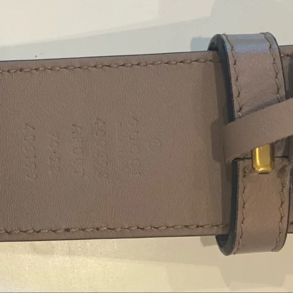 Gucci belt tan and gold - Picture 3 of 3
